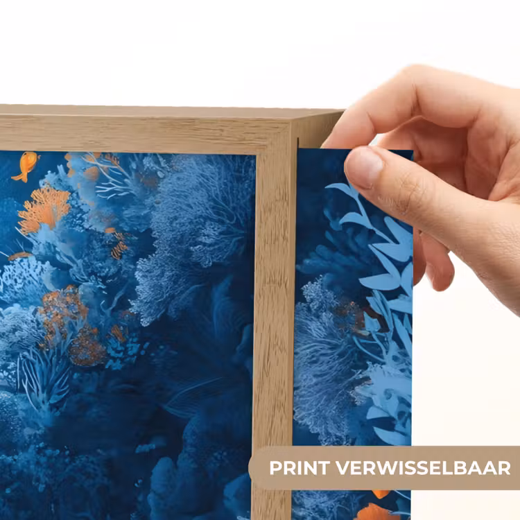 Lightbox - Wandlamp - Koraalrif - Vissen - Oceaan - Blauw — 5