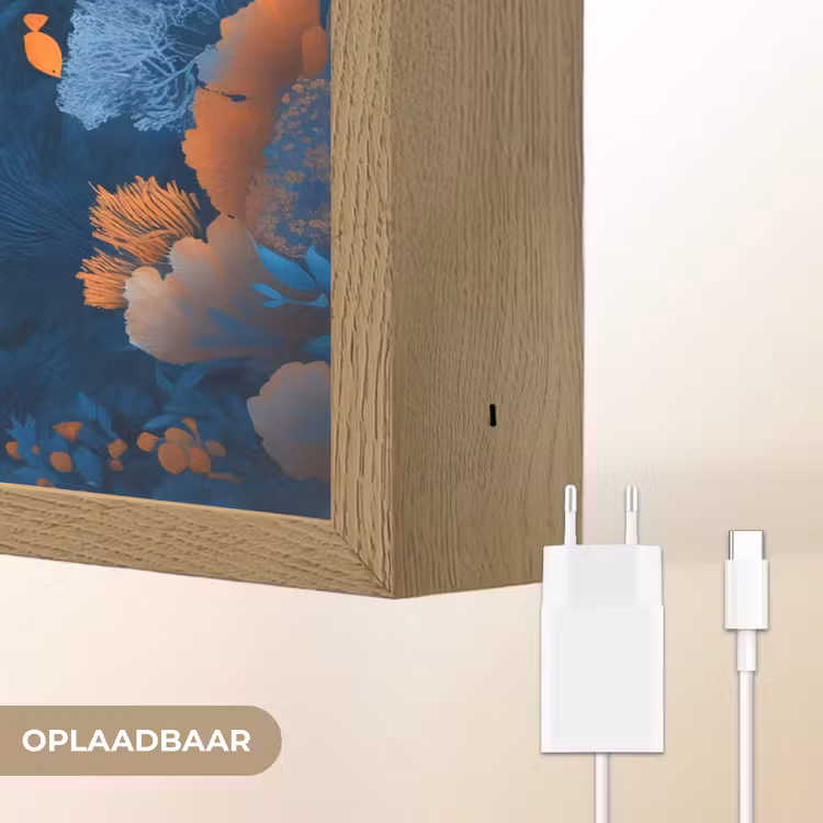 Lightbox - Wandlamp - Koraalrif - Vissen - Oceaan - Blauw — 7
