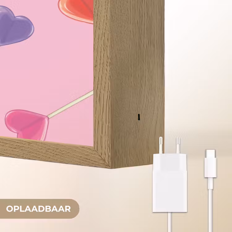 Lightbox - Wandlamp - Lolly - Valentijn - Illustratie - Snoep — 6