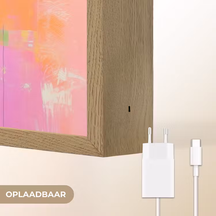 Lightbox - Wandlamp - Portret - Bloemenkroon - Vrouw — 7