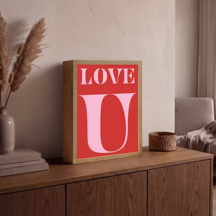 Lightbox - Wandlamp - Rood - Love - Valentijn - Roze — 4