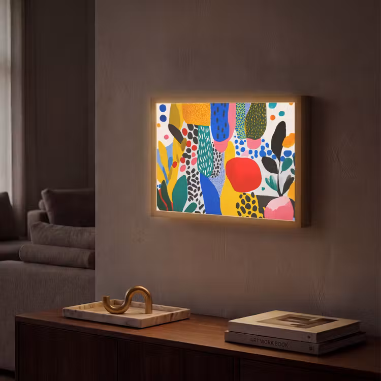 Lightbox - Wandlamp - Stippen - Vormen - Modern - Kleuren — 2