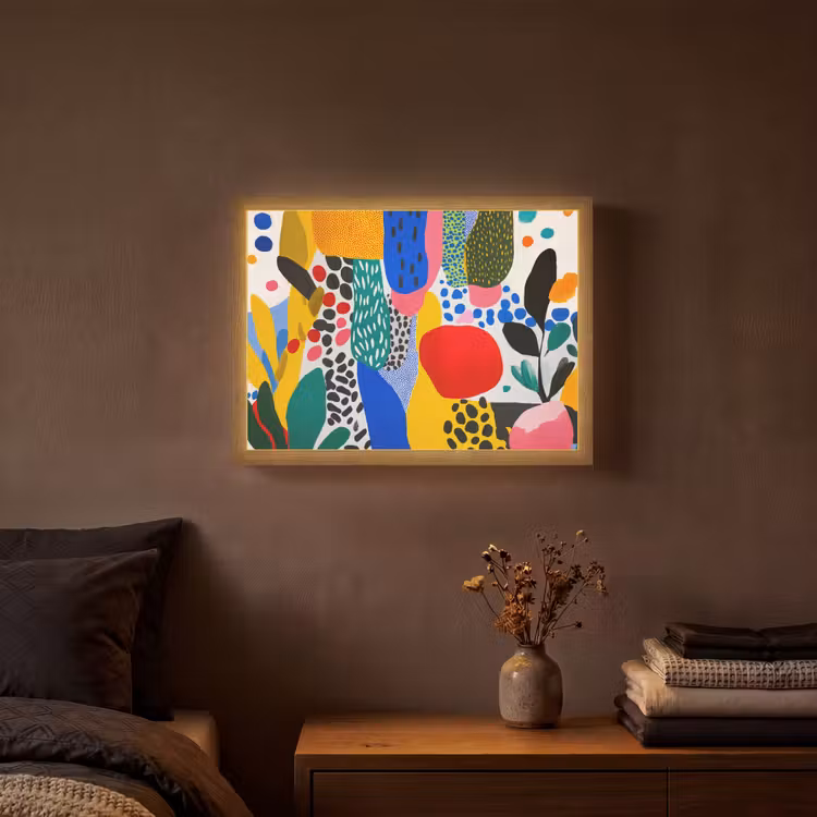 Lightbox - Wandlamp - Stippen - Vormen - Modern - Kleuren — 3