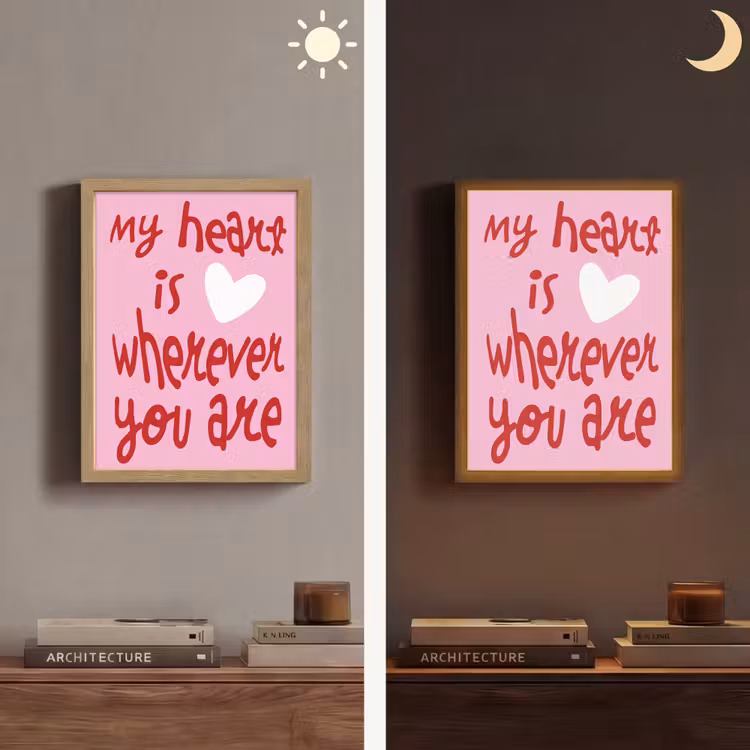 Lightbox - Wandlamp - Valentijn - Hart - Liefde - Roze — 5