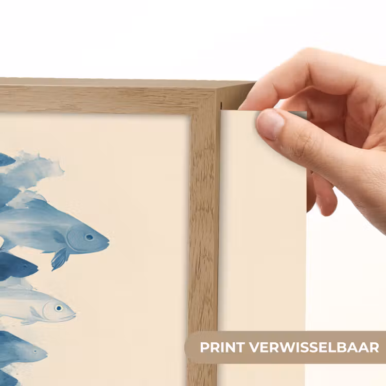 Lightbox - Wandlamp - Vissen - Minimalistisch - Blauw — 5