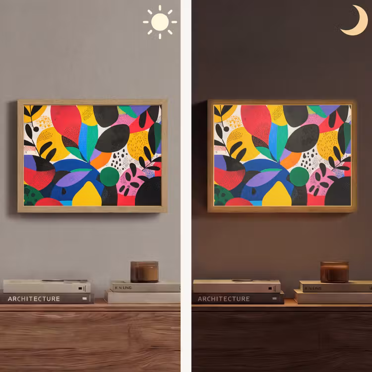 Lightbox - Wandlamp - Vormen - Stippen - Kleurrijk — 6