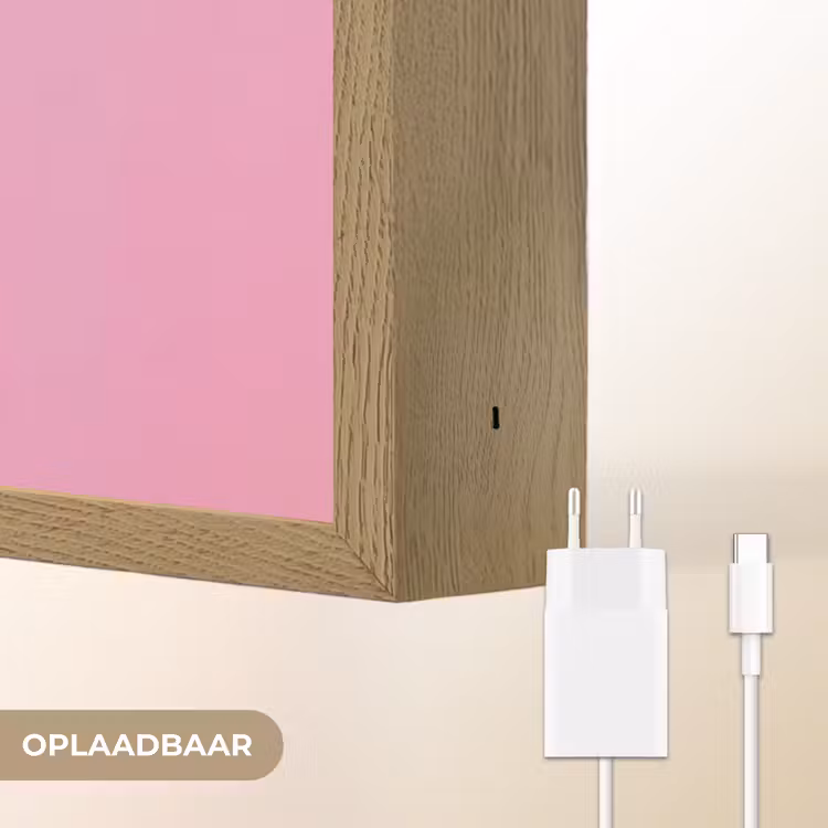 Lightbox - Wandlamp - Vrouw - Bloemen - Paars - Abstract — 7