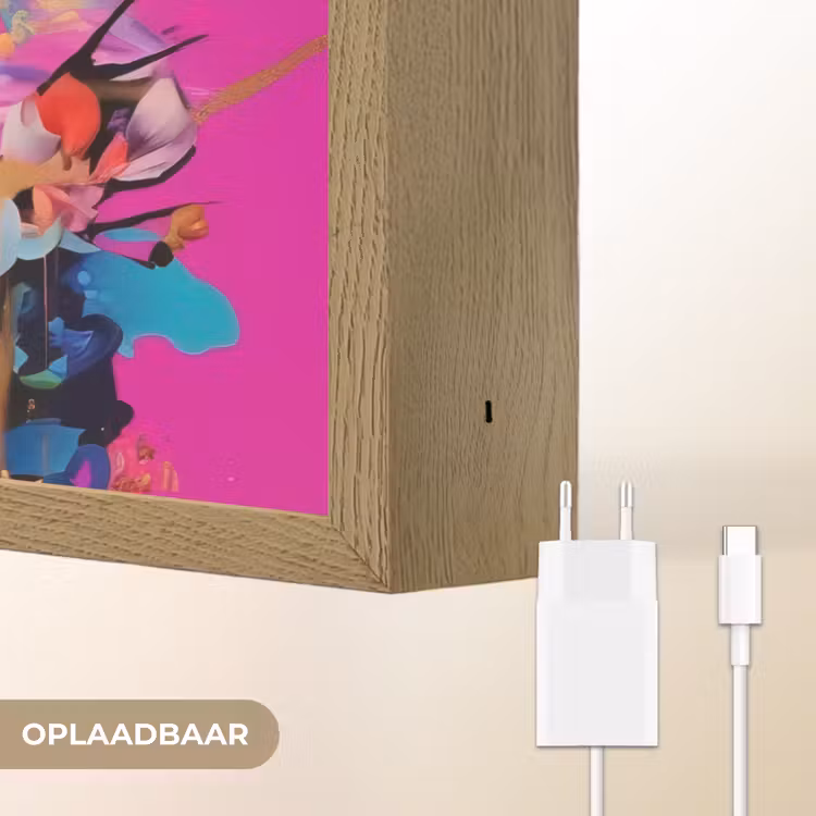 Lightbox - Wandlamp - Vrouw - Portret - Abstract - Paars — 7