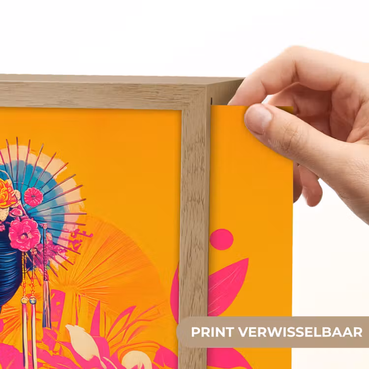 Lightbox - Wandlamp - Vrouw - Zonnebril - Abstract - Oranje — 5