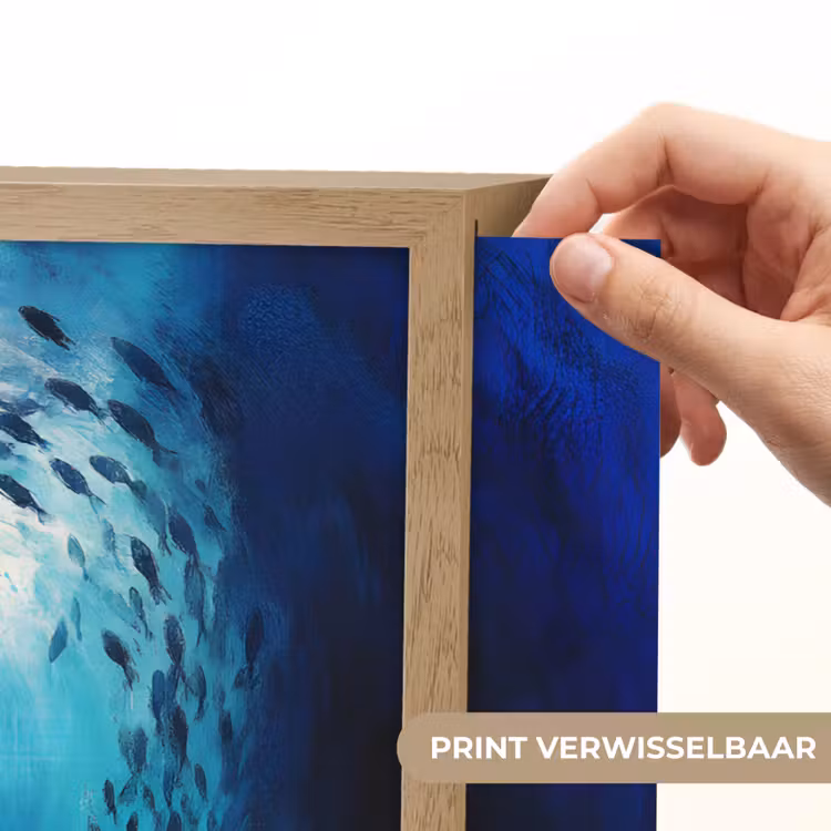 Lightbox - Wandlamp - Walvis - Vissen - Donkerblauw — 5
