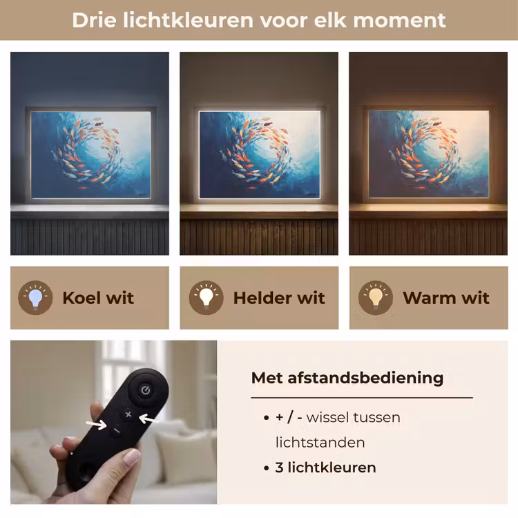 Lightbox - Wandlamp - Zee - Vissen - Kleurrijk - Dynamisch — 8
