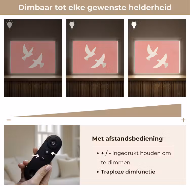 Lightbox - Wandlamp - Duiven - Wit - Sierlijk — 9