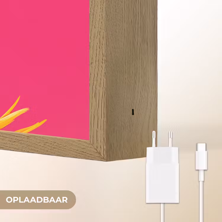 Lightbox - Wandlamp - Haan - Kleurrijk - Kimono - Roze — 7