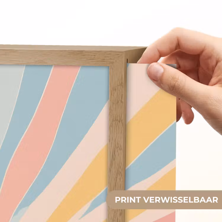 Lightbox - Wandlamp - Illustratie - Zon - Pastelkleuren — 5