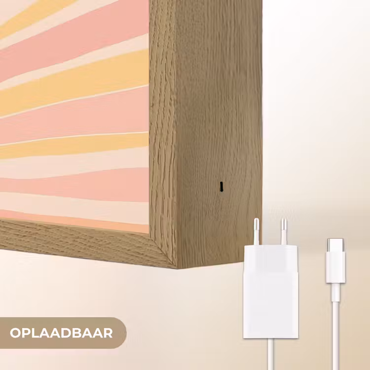 Lightbox - Wandlamp - Illustratie - Zon - Pastelkleuren — 7