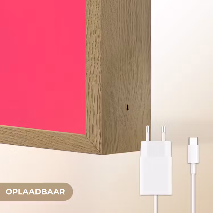 Lightbox - Wandlamp - Kat - Kimono - Bloemen - Roze — 7