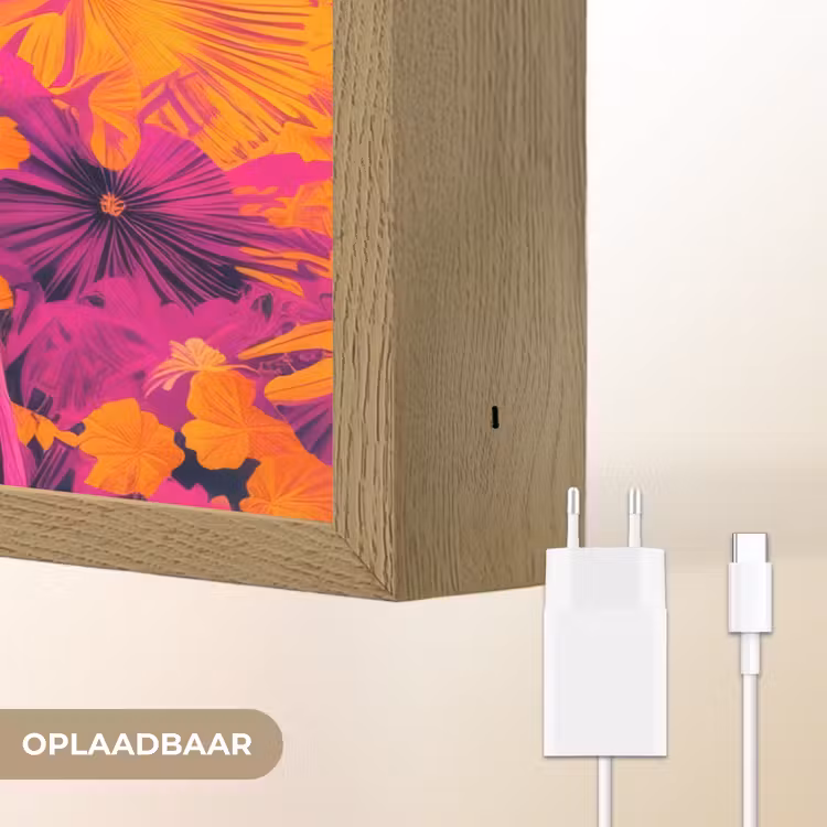 Lightbox - Wandlamp - Kimono - Roze - Panda - Bloemenkroon — 7