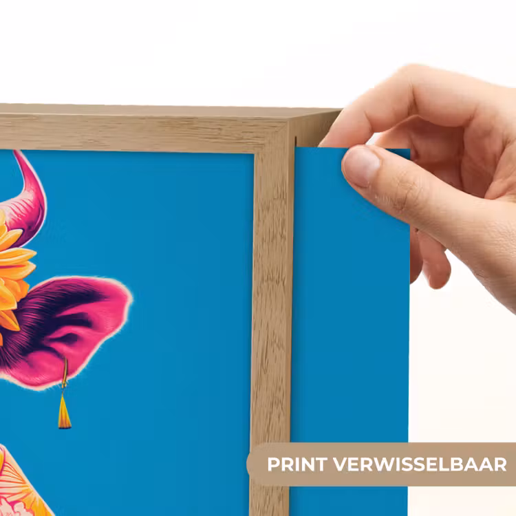 Lightbox - Wandlamp - Koe - Bloemenkrans - Oorhangers - Kimono — 5