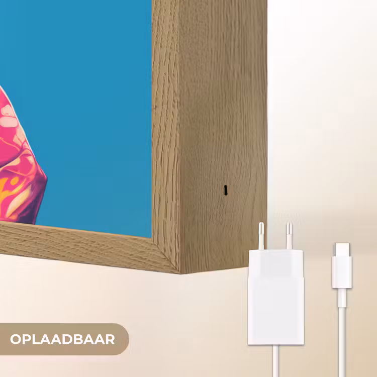 Lightbox - Wandlamp - Koe - Bloemenkrans - Oorhangers - Kimono — 7
