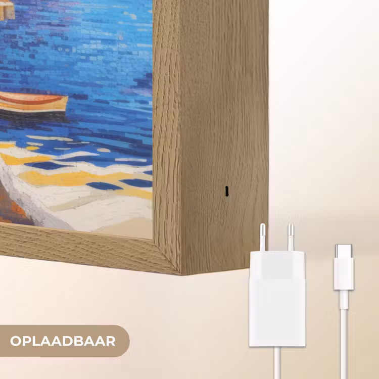 Lightbox - Wandlamp - Kustdorp - Huisjes - Mozaïek - Zee — 7