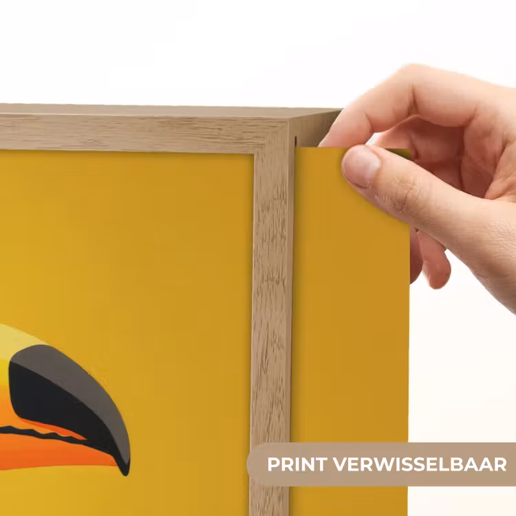 Lightbox - Wandlamp - Toekan - Minimalistisch - Snavel - Oranje — 5