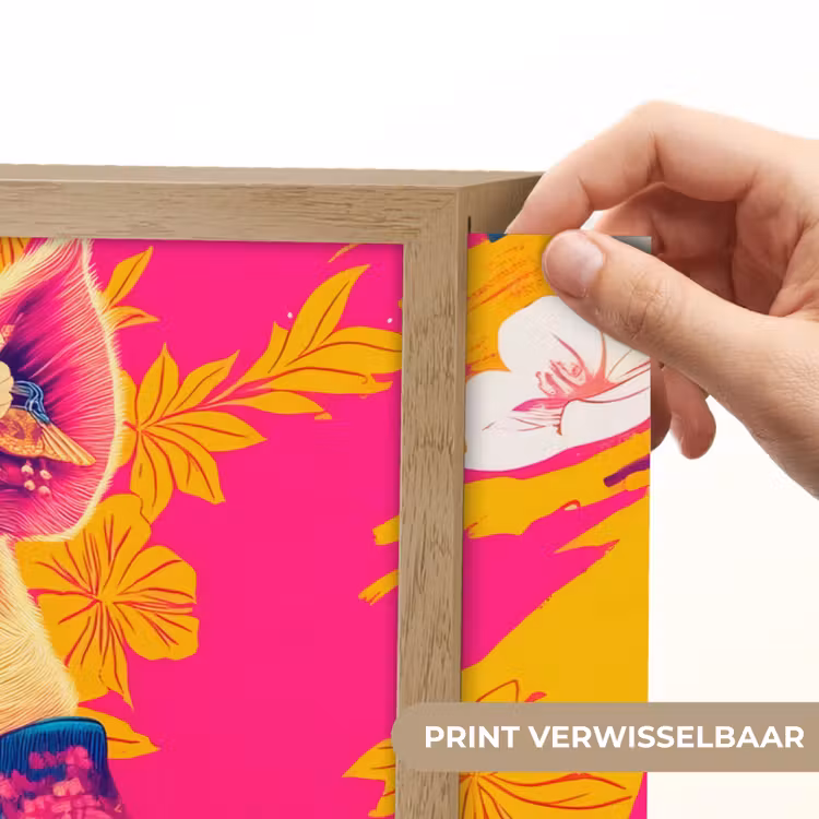 Lightbox - Wandlamp - Varken - Bloemkroon - Kimono - Abstract — 5