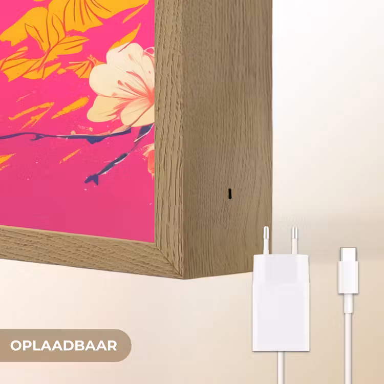 Lightbox - Wandlamp - Varken - Bloemkroon - Kimono - Abstract — 7