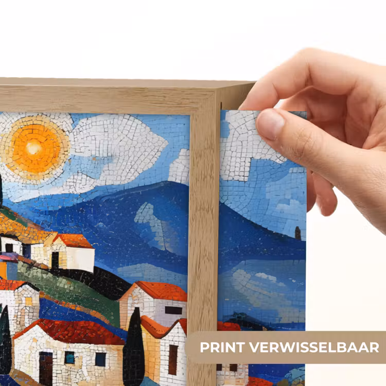 Lightbox - Wandlamp - Dorp - Heuvelachtig - Zon - Mozaïek — 5