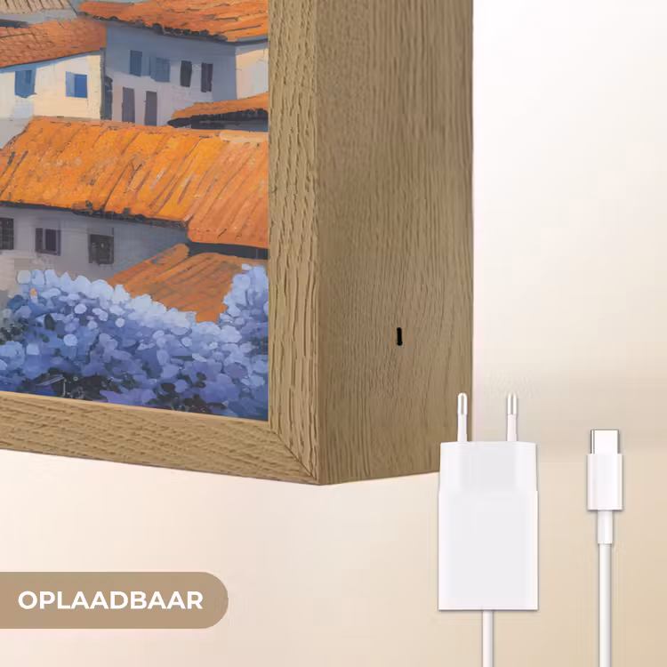 Lightbox - Wandlamp - Dorp - Heuvels - Landschap - Bomen — 7