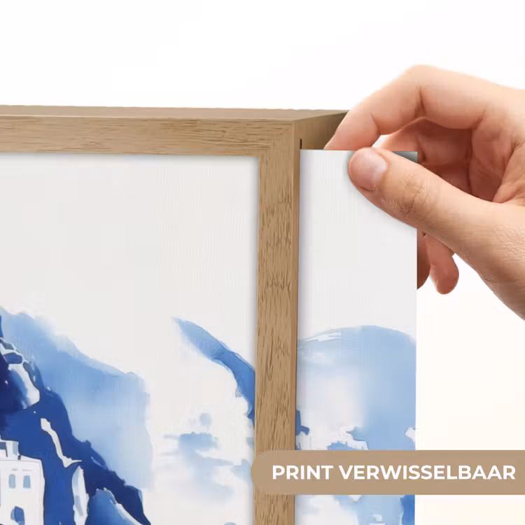 Lightbox - Wandlamp - Dorp - Rotswand - Roeiboot - Water — 5