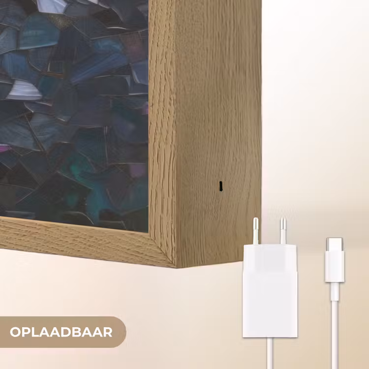 Lightbox - Wandlamp - Glasstukjes - Leliebladeren - Vis - Oranje — 7
