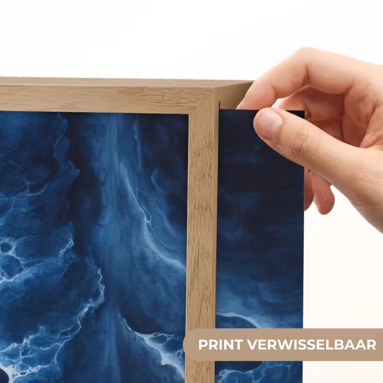 Lightbox - Wandlamp - Golven - Blauw - Schuim — 5