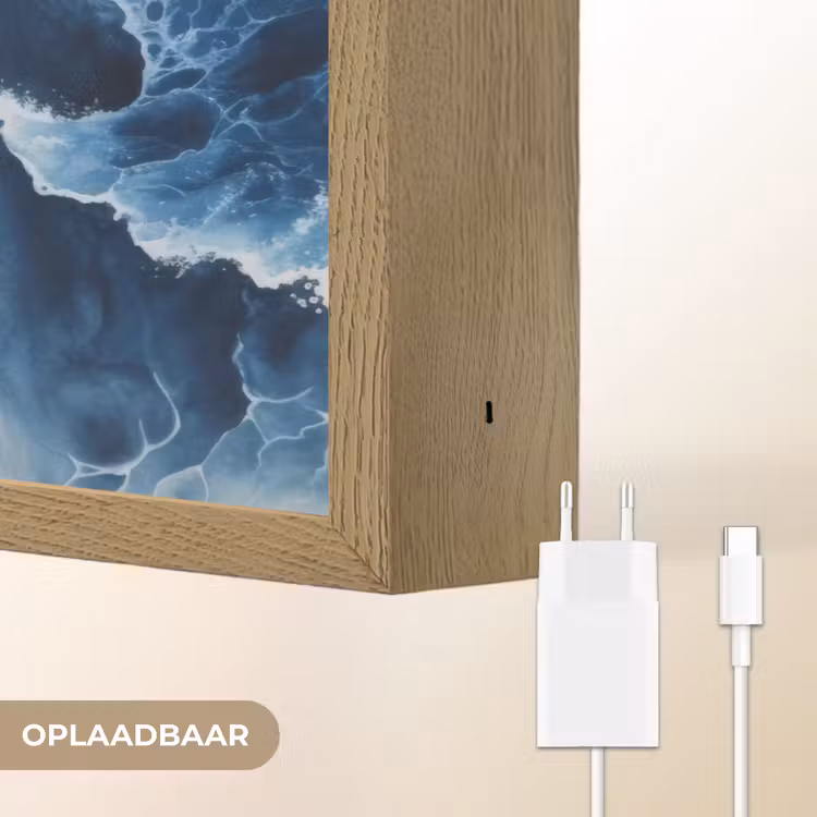 Lightbox - Wandlamp - Golven - Blauw - Schuim — 7