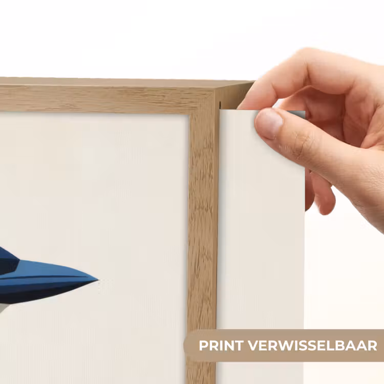 Lightbox - Wandlamp - Illustratie - Blauw - Vogel — 5