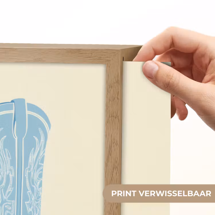 Lightbox - Wandlamp - Illustratie - Cowboylaarzen - Patroon — 5