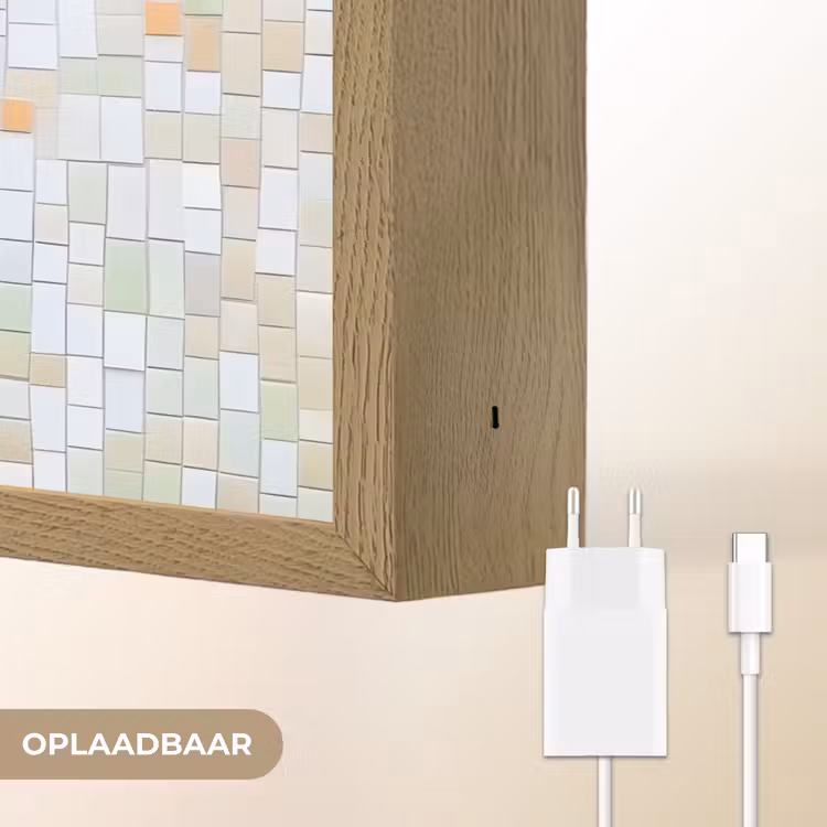 Lightbox - Wandlamp - Kersen - Rood - Mozaïek - Blaadjes — 7