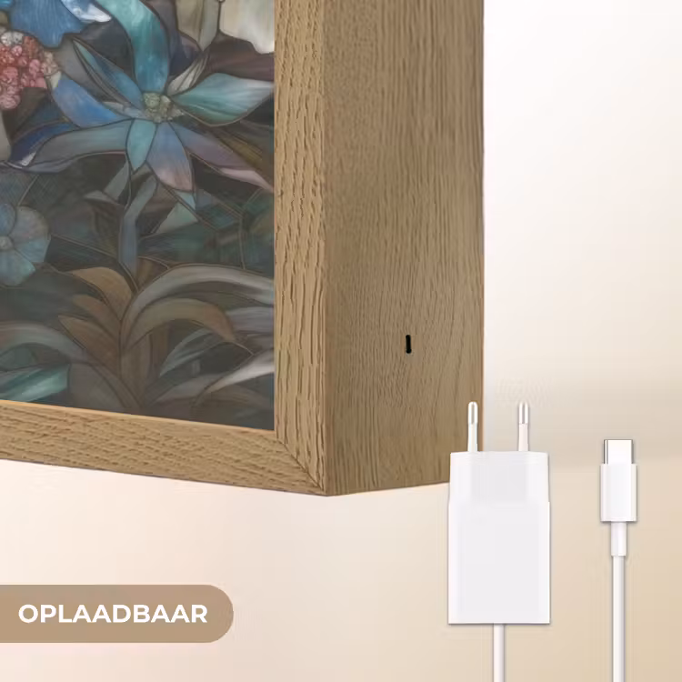 Lightbox - Wandlamp - Libelle - Mozaïek - Bloemen - Kleurrijk — 7