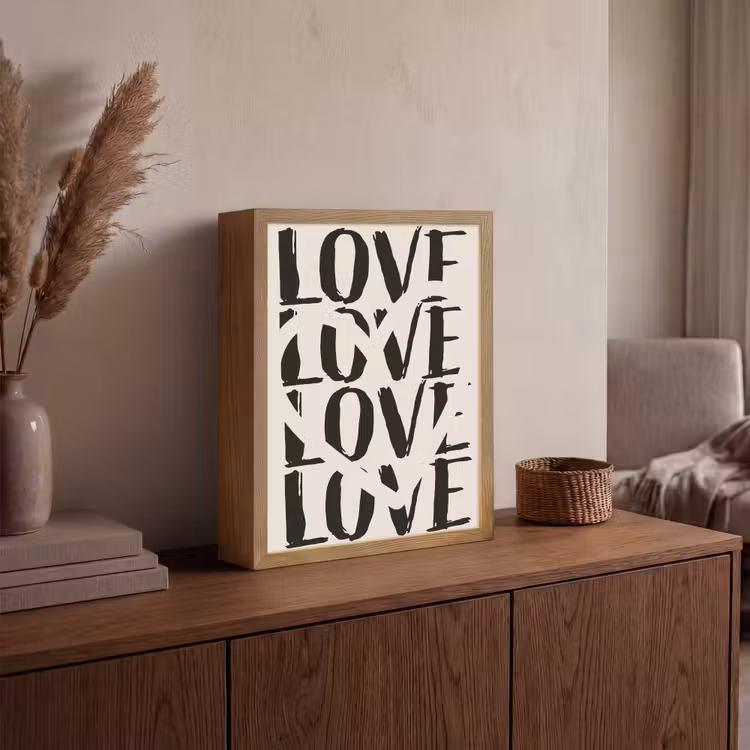 Lightbox - Wandlamp - Love - Hart - Beige — 4