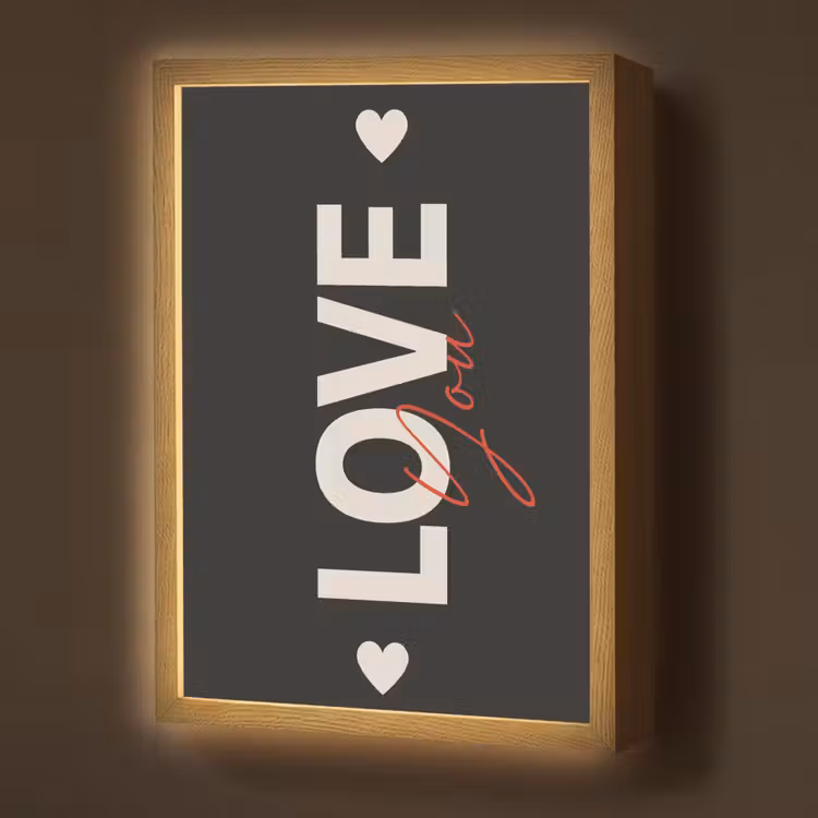 Lightbox - Wandlamp - Love - Rood - Valentijn — 1