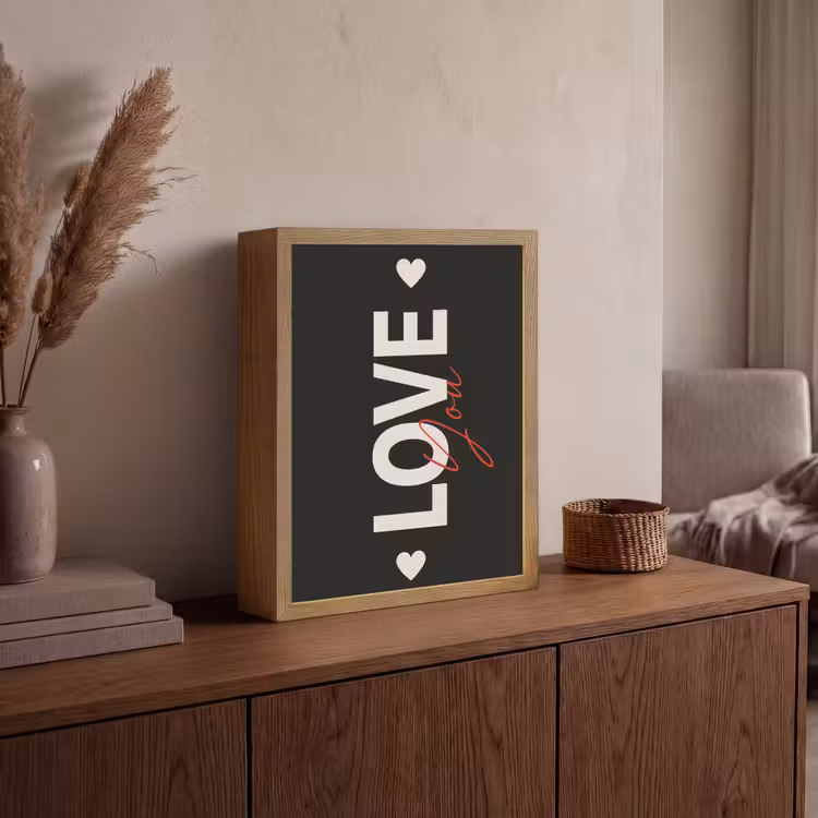 Lightbox - Wandlamp - Love - Rood - Valentijn — 4