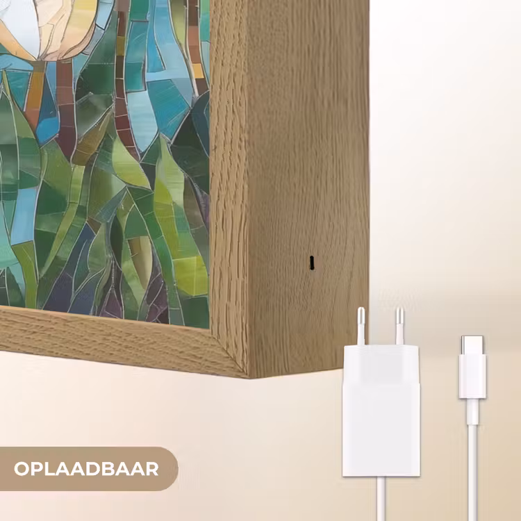 Lightbox - Wandlamp - Mozaïek - Veld - Tulpen - Kleurrijk — 7