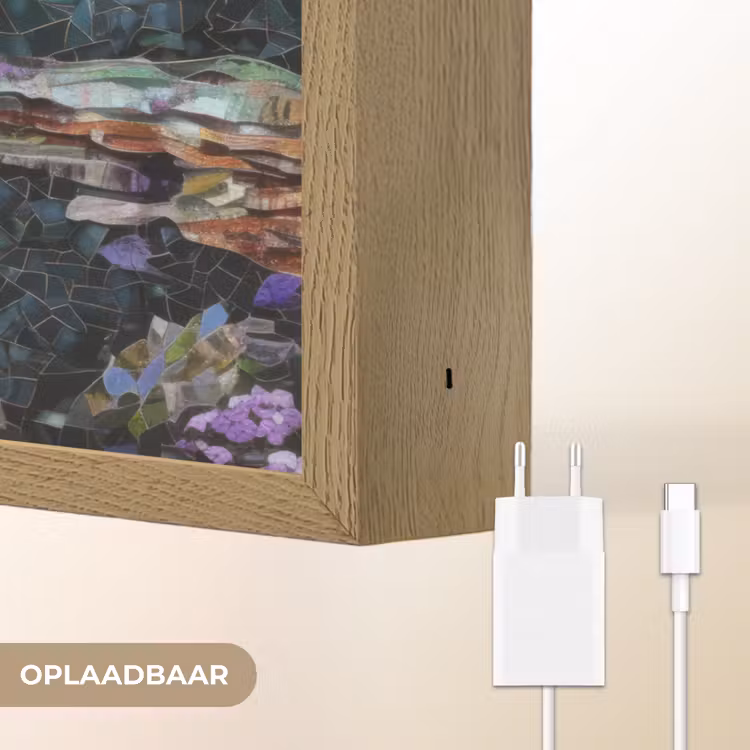 Lightbox - Wandlamp - Mozaïek - Walvis - Koraal - Water — 7