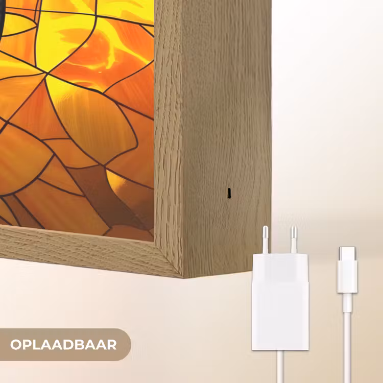 Lightbox - Wandlamp - Mozaïek - Zon - Geel - Cirkel — 7