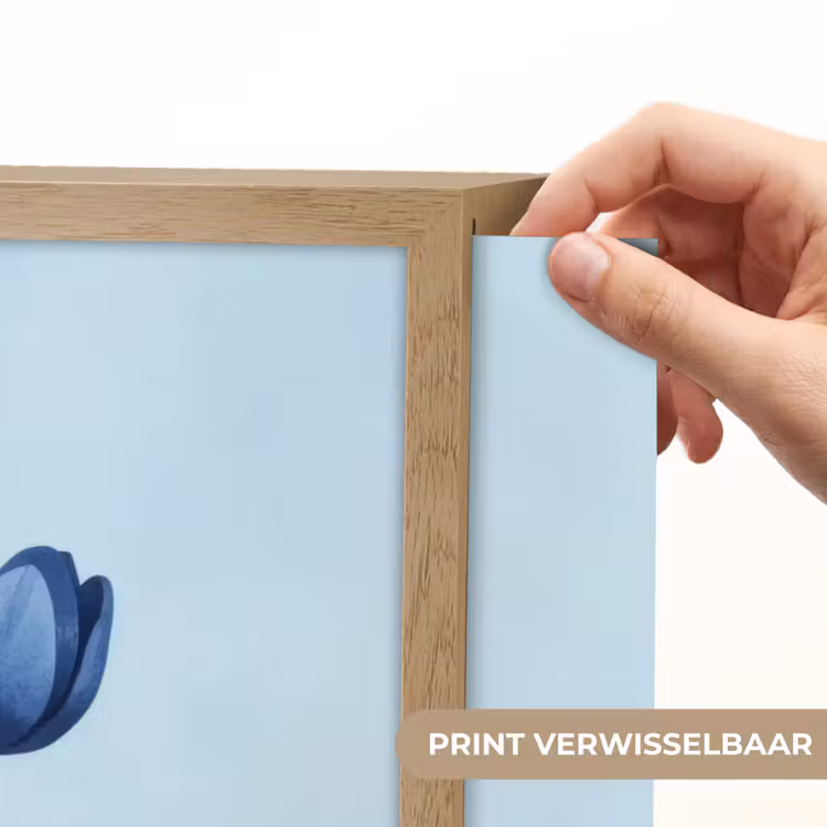 Lightbox - Wandlamp - Tulpen - Blauw - Bladeren — 5