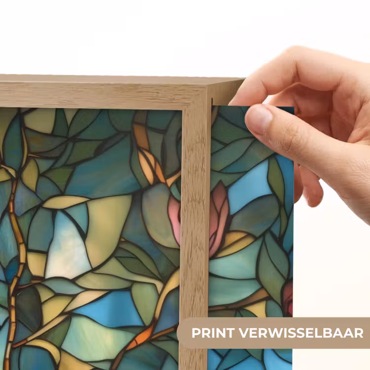Lightbox - Wandlamp - Vogel - Tak - Rozen - Mozaïek — 5