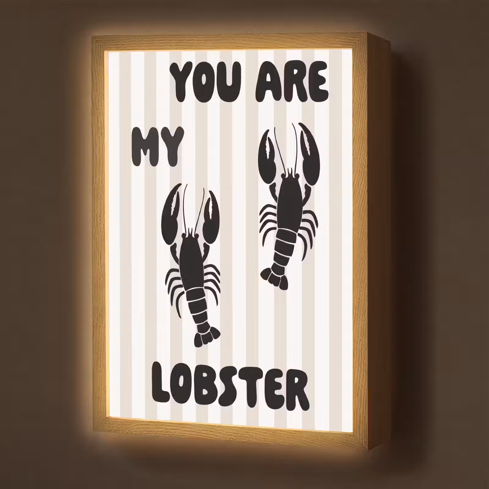 Lightbox - Wandlamp - Lobster - Beige - Minimalistisch — 1