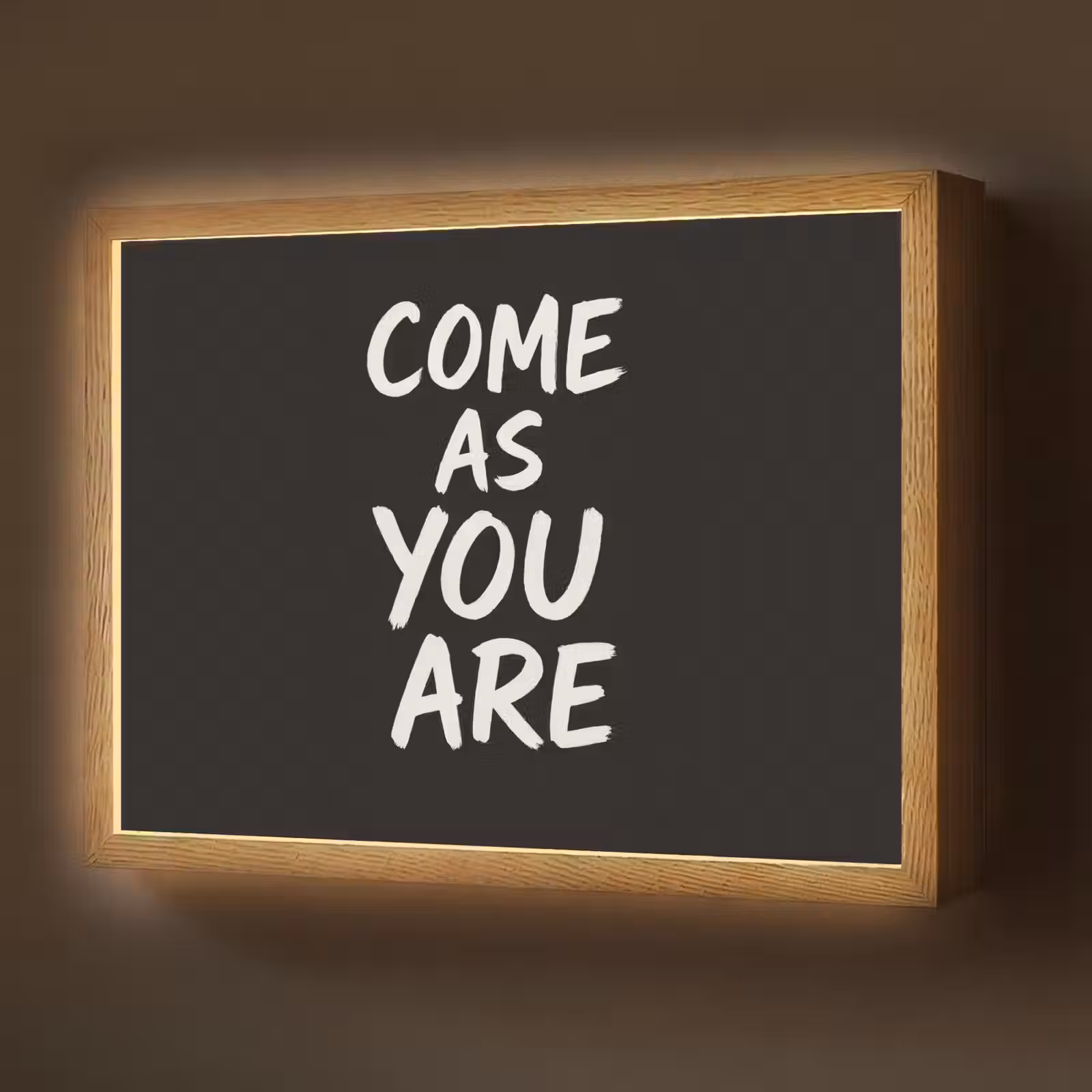 Lightbox - Wandlamp - Quote - Zwart - Simpel — 1