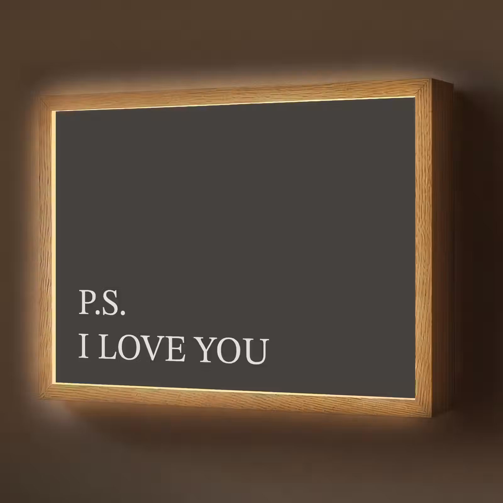 Lightbox - Wandlamp - Zwart - Minimalistisch - Valentijn — 1