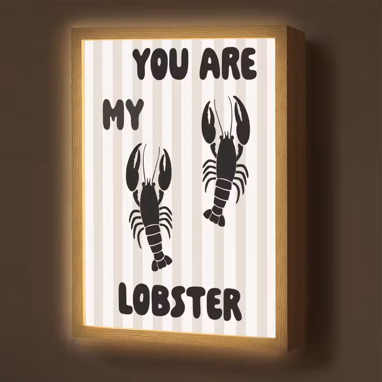 Lightbox - Wandlamp - Lobster - Beige - Minimalistisch — 1