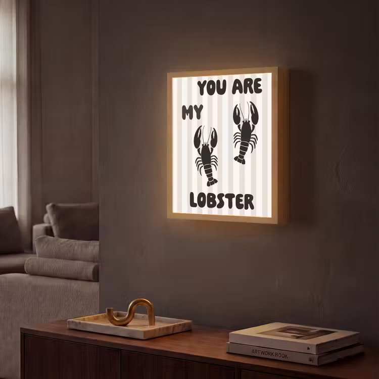 Lightbox - Wandlamp - Lobster - Beige - Minimalistisch — 2